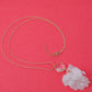 VOJ White Feather Styled Necklace | Swadesiicart