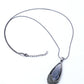 VOJ Black Stone Studded Pandent Necklace | Swadesiicart