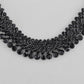 VOJ Black American Diamond Chokar Jewellery Set With Earrings - Swadesiicart