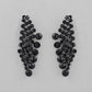 VOJ Black American Diamond Chokar Jewellery Set With Earrings - Swadesiicart