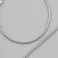 VOJ Set Of 2 Silver Plated Snake Anklet - Swadesiicart