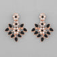VOJ Gold-Polished Black & White Stone Studded Jewellery Set - Swadesiicart