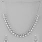 VOJ AD Stone Studded Silver Plated Necklace and Earrings Set - Swadesiicart