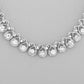 VOJ AD Stone Studded Silver Plated Necklace and Earrings Set - Swadesiicart
