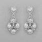 VOJ AD Stone Studded Silver Plated Necklace and Earrings Set - Swadesiicart