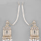 VOJ Gold-Polished Handcrafted Pearls Beaded ChandBali Earrings with Kan Chain - Swadesiicart