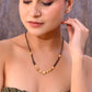 VOJ Gold-Polished Stone Studded Cricular shaped Mangalsutra - Swadesiicart