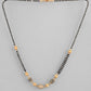 VOJ Gold-Polished Stone Studded Cricular shaped Mangalsutra - Swadesiicart