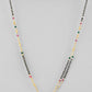 VOJ Gold-Polished AD-Studded & Beaded Layered Mangalsutra - Swadesiicart