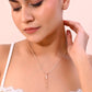 VOJ Rose Gold-Polished AD Stone Studded Chain | Swadesiicart