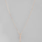 VOJ Rose Gold-Polished AD Stone Studded Chain | Swadesiicart