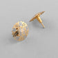 VOJ White and Yellow Gold-Polished Chain With Flower shaped Pandent And Flower shaped Earrings - Swadesiicart