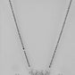 VOJ Silver-Plated Black Beaded & AD Studded Chain Mangalsutra Set - Swadesiicart