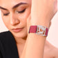 VOJ Silver Plated AD Stone Studded Belt Bracelet - Swadesiicart