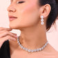 VOJ Silver-Plated AD-Studded Jewellery Set - Swadesiicart