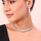 VOJ Silver-Plated AD-Studded Jewellery Set - Swadesiicart