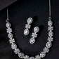 VOJ Silver-Plated AD-Studded Jewellery Set - Swadesiicart