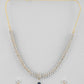 VOJ Gold-Polished White And Blue Colour AD-Studded Jewellery Set - Swadesiicart
