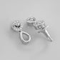 VOJ Silver-Plated AD-Studded Designer Jewellery Set - Swadesiicart