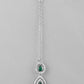VOJ AD Studded with White and Green Stone Layered Jewellery Set - Swadesiicart