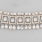 VOJ Silver Plated Stone Studded Designer Necklace With Earrings And Mangtikka - Swadesiicart