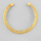 VOJ Gold-Polished Muti Layared Hasli Necklace | Swadesiicart
