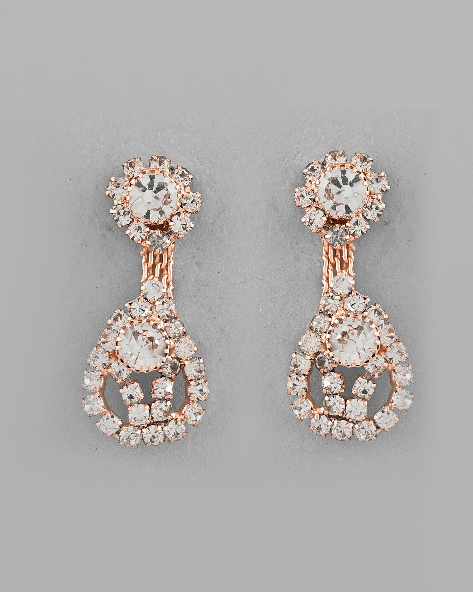 VOJ CZ Stone Studded Gold-Polished Jewellery Set - Swadesiicart