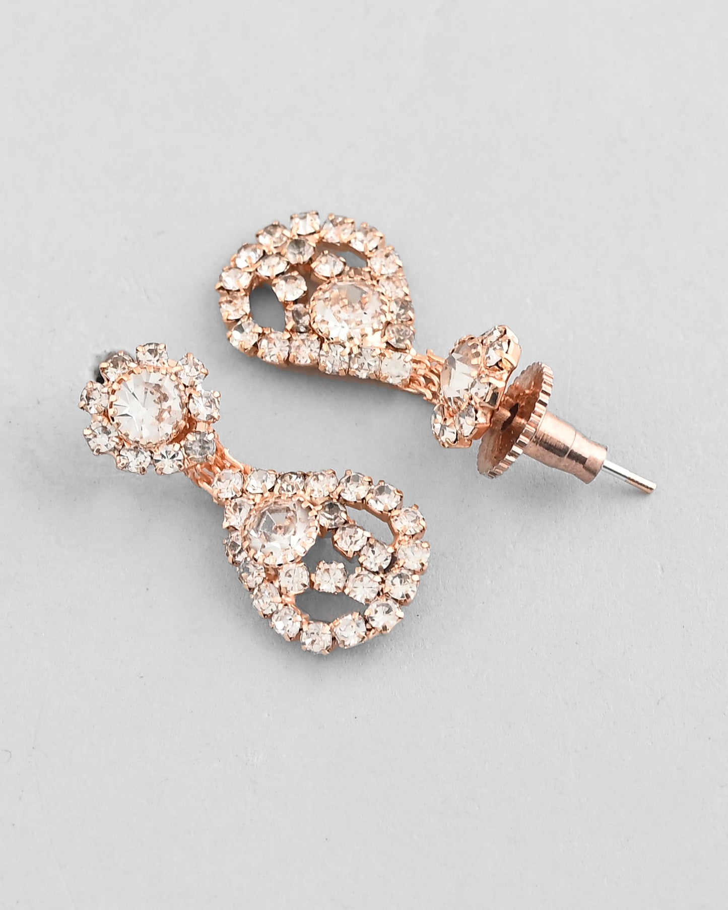 VOJ CZ Stone Studded Gold-Polished Jewellery Set - Swadesiicart