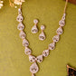 VOJ CZ Stone Studded Gold-Polished Jewellery Set - Swadesiicart