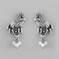 VOJ Rhodium-Plated Deer Oxidized Contemporary Choker With Earrings Set - Swadesiicart