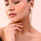 VOJ Gold-Polished Handcrafted Pearl Studded Classic Drop Earrings - Swadesiicart