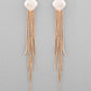 VOJ Gold-Polished Handcrafted Pearl Studded Classic Drop Earrings - Swadesiicart