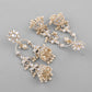 VOJ Gold-Polished Kundan Contemporary Up & Down Jhumka Earrings - Swadesiicart