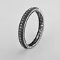 VOJ Rhodium-Plated Contemporay Oxidized Cuff Bracelet - Swadesiicart