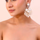 VOJ Gold-Polished geometrical Shaped Classic Drop Earrings - Swadesiicart