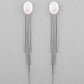 VOJ Silver-Plated Handcrafted Pearl Studded Classic Drop Earrings - Swadesiicart