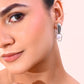 VOJ Silver-Plated Handcrafted Pearl Studded Korean Drop Earrings - Swadesiicart