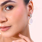 VOJ Gold-Polished CZ-Studded Korean Drop Earrings - Swadesiicart