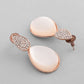 VOJ Gold-Polished CZ-Studded Korean Drop Earrings - Swadesiicart