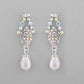 VOJ Silver Plated CZ-Stone Studded With Pearl Jewellery Set - Swadesiicart