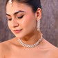 VOJ Gold-Polished CZ-Studded Jewellery Set With Mangtikka - Swadesiicart
