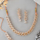 VOJ Gold-Polished CZ-Studded Jewellery Set With Mangtikka - Swadesiicart