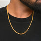 VOJ Gold-Polished EvilEye Men Designer Chain | Swadesiicart