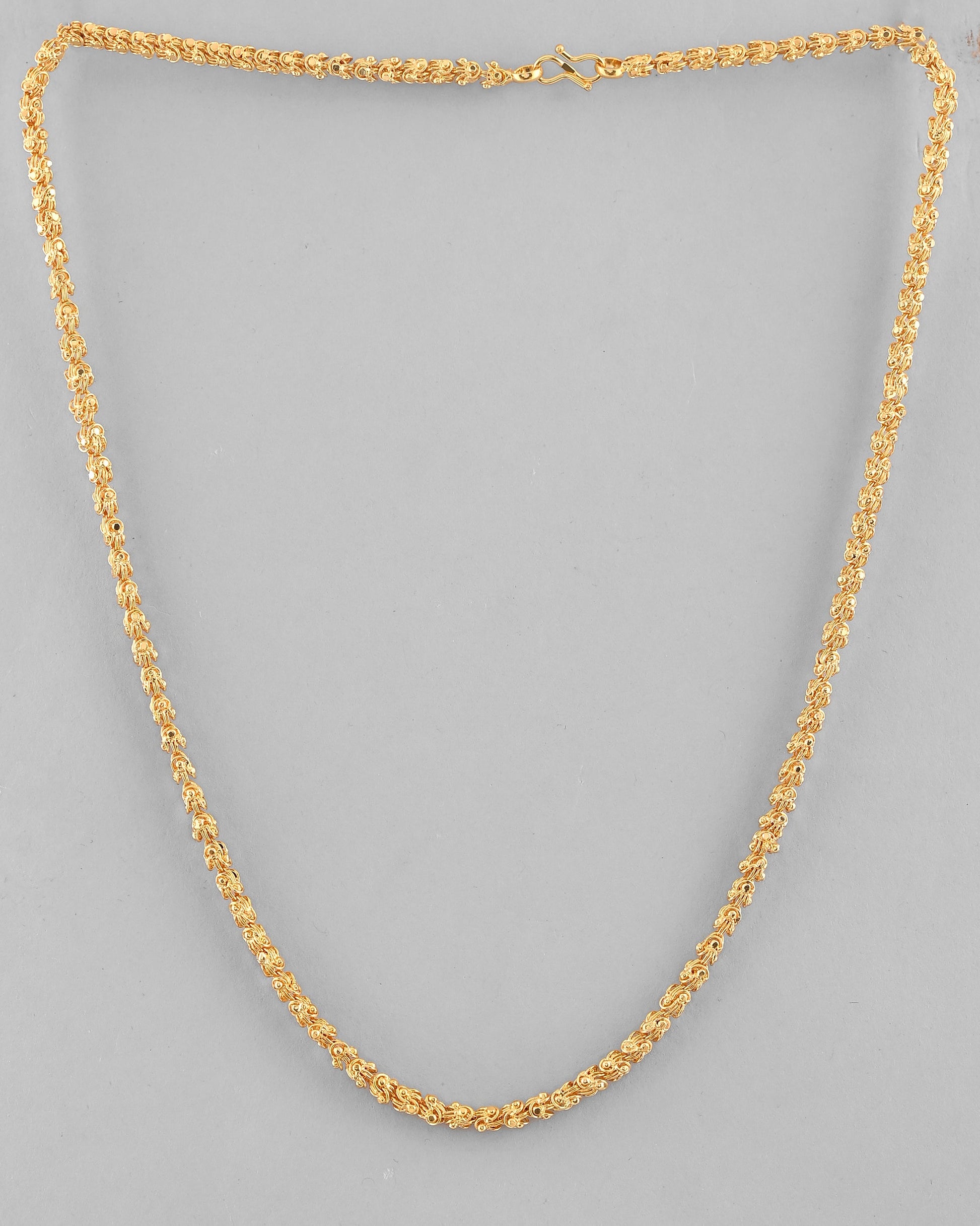 VOJ Gold-Polished EvilEye Men Designer Chain | Swadesiicart