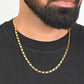 VOJ Gold-Polished Men Designer Chain | Swadesiicart
