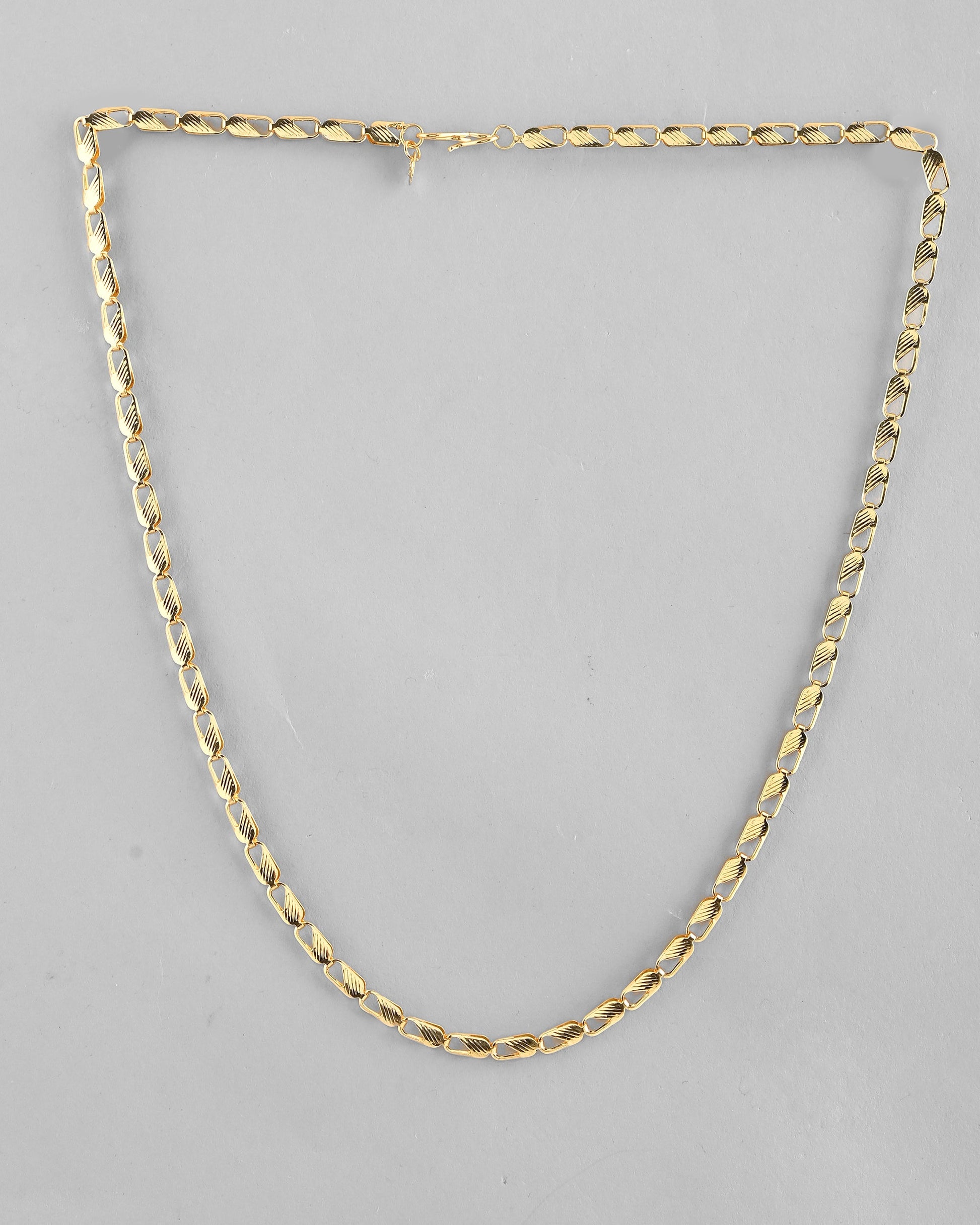VOJ Gold-Polished Men Designer Chain | Swadesiicart