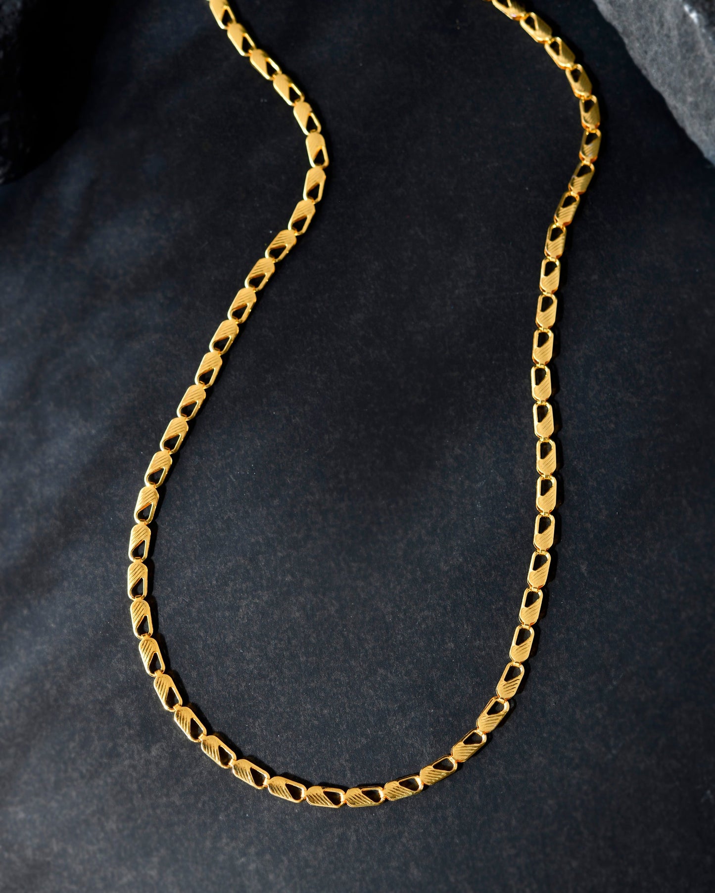 VOJ Gold-Polished Men Designer Chain | Swadesiicart