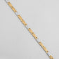 VOJ Gold and Silver Polished Designer Men Bracelet - Swadesiicart