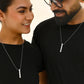 VOJ Silver Plated Couple King & Queen Chain Set | Swadesiicart