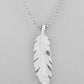 VOJ Silver Plated Men Chain With Leaf Shaped Pendent | Swadesiicart
